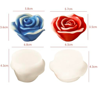 2 Pack 3D Flower Mold for Resin Casting (2 Count)