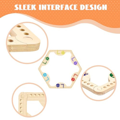 Solid Wood Marbles and Jokers Board Game