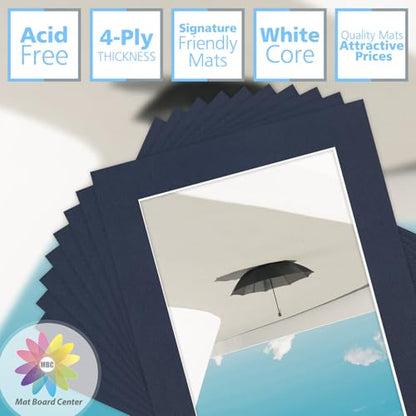 Mat Board Center 10 Pack 5x7 Photo Mats for 4x6 Picture
