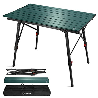 Portable Camping Table with Adjustable Legs