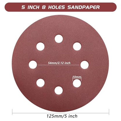 5 Inch 240 Grit Sanding Discs (50 Count)