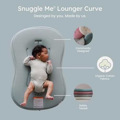 Organic Newborn Baby Infant Lounger Pillow & Travel Bag