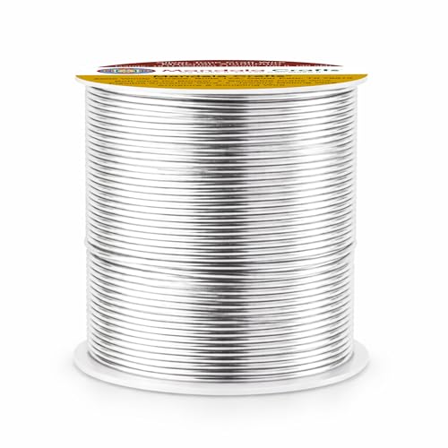 18 Gauge Silver Tone Anodized Aluminum Craft Wire (100 Foot)