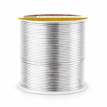18 Gauge Silver Tone Anodized Aluminum Craft Wire (100 Foot)