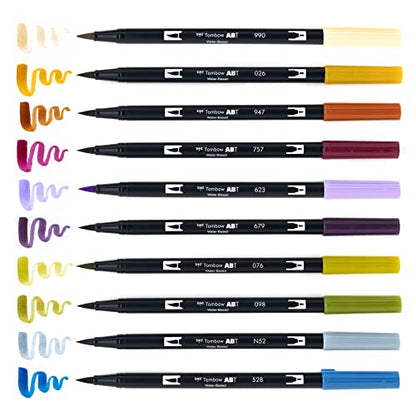 56186 Dual Brush Pen Art Markers (10 Count)