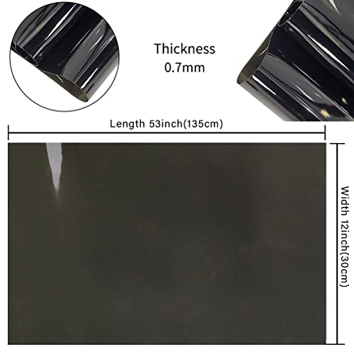 HYANG Solid Colors Transparent PVC Super Clear Holographic Vinyl 1 Roll 12" x 47"