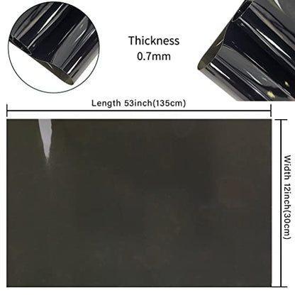HYANG Solid Colors Transparent PVC Super Clear Holographic Vinyl 1 Roll 12" x 47"