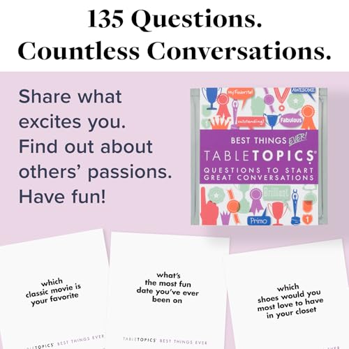 Best Things Ever Question Card Game