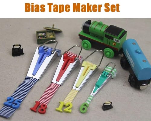 4 Sizes Bias Tape Maker for Fabric Quilting DIY