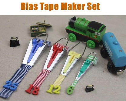 4 Sizes Bias Tape Maker for Fabric Quilting DIY
