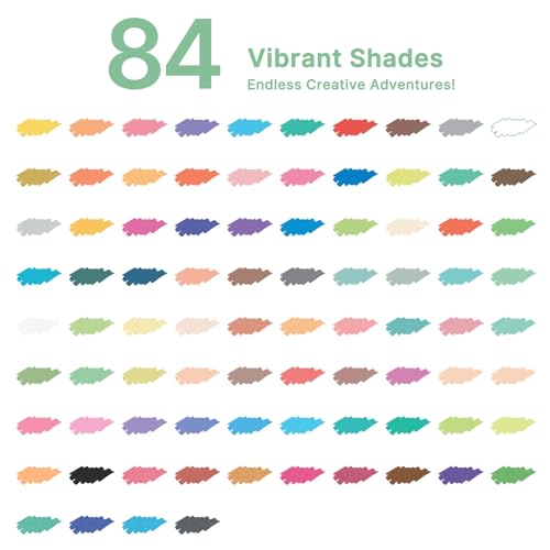 84 Colors Acrylic Paint Markers (84 Count)