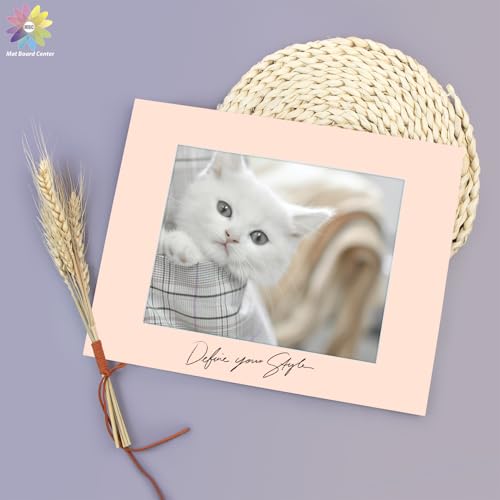 Mat Board Center 25 Pack 11x14 Mat+Backings+Bags for 8x10 Photo Mix Color