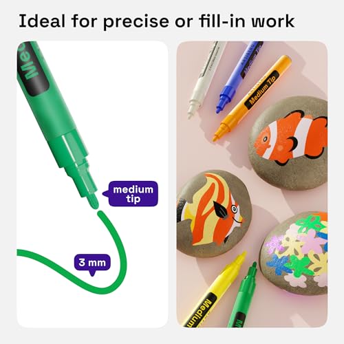 30 Fabric Markers for Clothes and Textiles (30 Count)