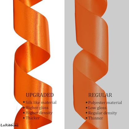 Orange Satin Ribbon 1 inch x 50 Yards