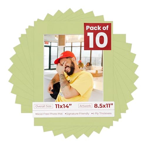 11x14 Mat for 8.5x11 Photo (10 Count)
