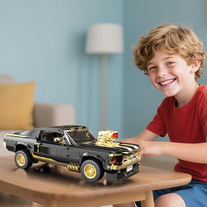 1 10 MOC Sports GTRS Car Building Blocks Toys Boys or Adults Kits