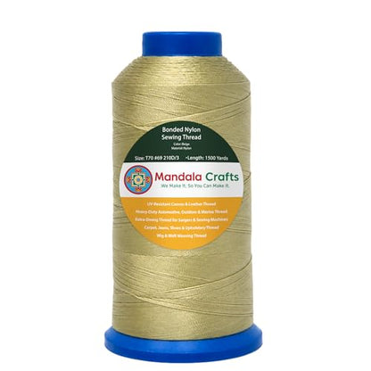 Size 69 210D T70 Beige Bonded Nylon Thread (4500 Foot )