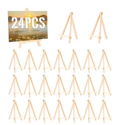 24 Pack 9 Inch Wooden Display Stand (24 Count)