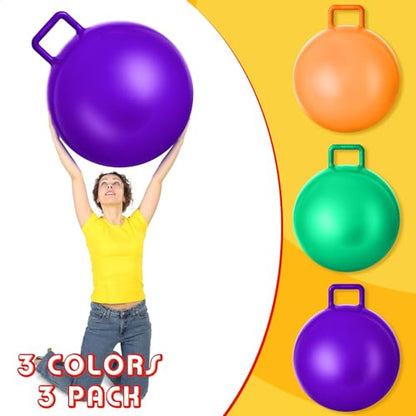 3 Pcs 29 Inch Bouncing Ball with Handle