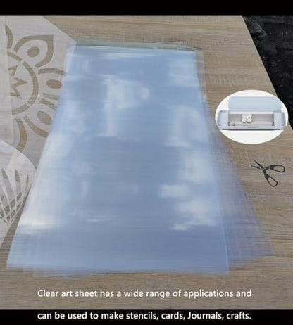 Transparent Blank Mylar Stencil Sheets for Cutting