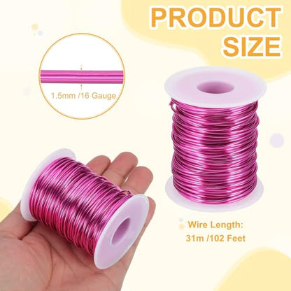 16 Gauge 1.5mm Anodized Aluminum Wire for Jewelry Craft Making
