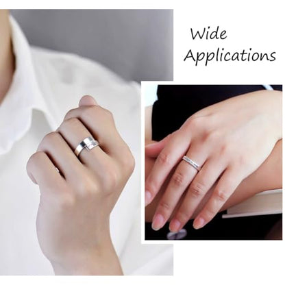 1pc 925 Sterling Silver Flat Wire 3x1mm Rectangle Bezel Strip 0.3 Feet Dead Soft Metal Wire with 1pc Cleaning Cloth for Stone Cabochon Rings Bangles Jewelry Making