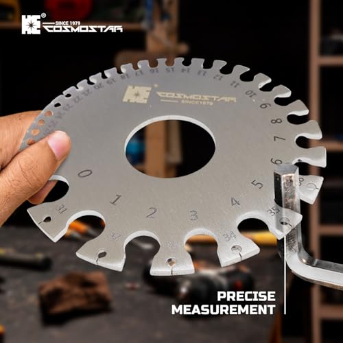 Cosmostar 2 Pcs Stainless Steel Welding Gauge Set
