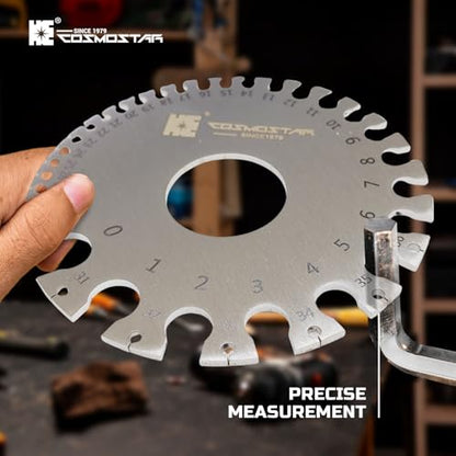 Cosmostar 2 Pcs Stainless Steel Welding Gauge Set