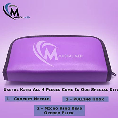 Professional Hair Extension & Beading Tool Kit Remove Plier Set for beads