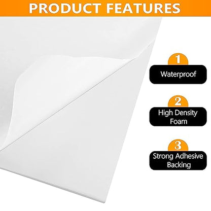 Sponge Neoprene Foam Rubber Sheet with Adhesive (8.1 Sq Ft)