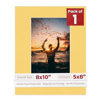 8x10 Mat Bevel Cut for 5x8 Photos