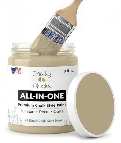 Olive Wood 8 Fl Oz Chalk Paint for Furniture All in One