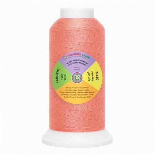 Blush Tex 70 Polyester Heavy Duty Thread for Upholstery