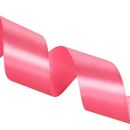 1 1 2 Inch Brink Pink Solid Satin Ribbon for Gift Wrapping