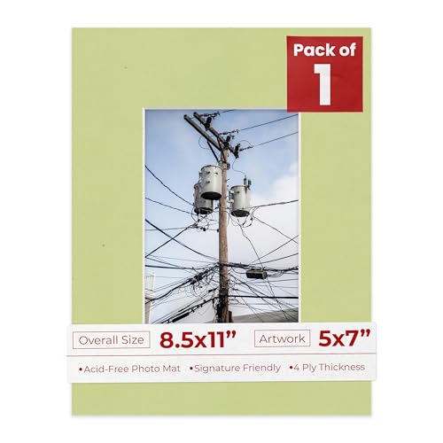 5x7 Mat for 8.5x11 Frame