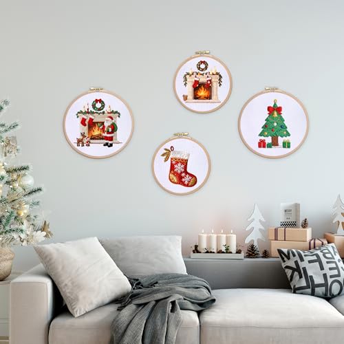 6 Pieces Aida Cloth 14 Count White