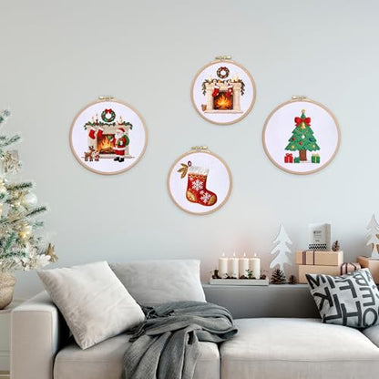 6 Pieces Aida Cloth 14 Count White