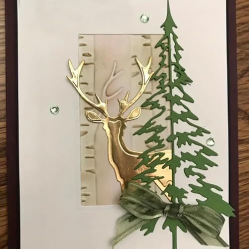 Metal Cutting Dies DIY Merry Christams Embossing Stencil Template Scrapbooking Card Making Mold Photo Album Arts Crafts Tools (2 Count)