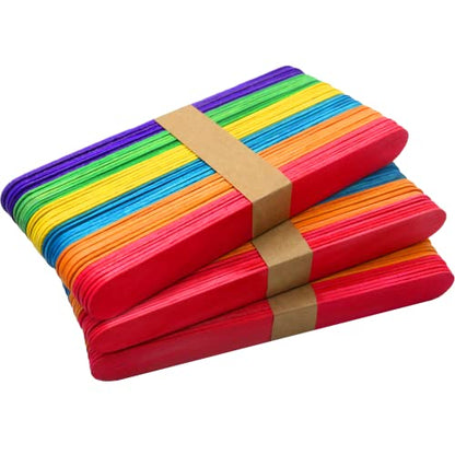 120 Pcs 6" Jumbo Popsicle Sticks (120 Count)