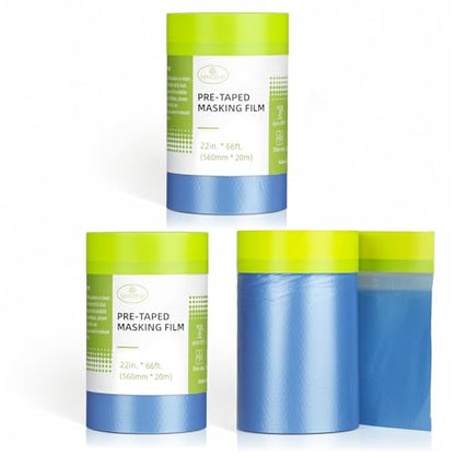 Pre Taped Masking Film for Painting (3 Count)
