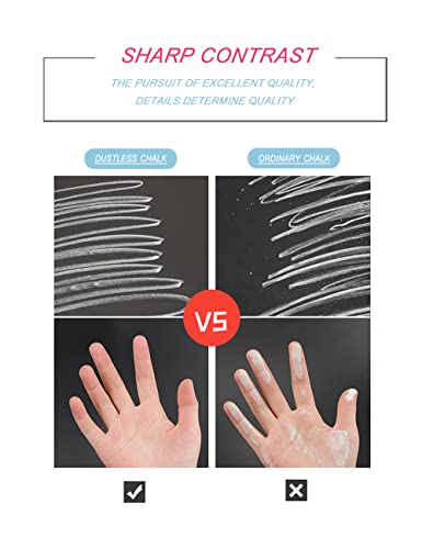 Non toxic Dustless Chalk for Kids (24 Count)