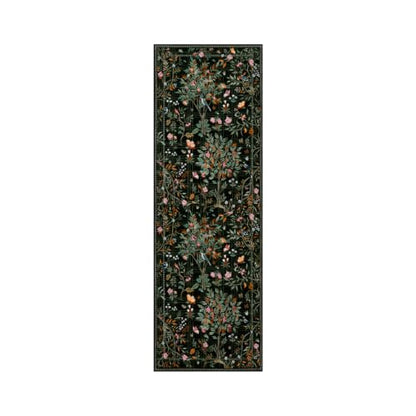 Floral Washable Rug Runners for Hallways Non Slip