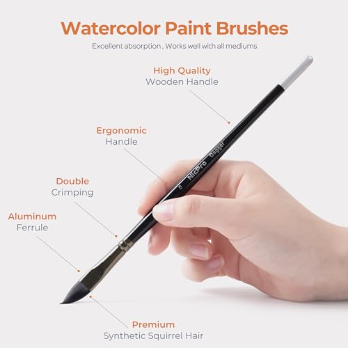 Watercolor Brushes Professional (24 Count)