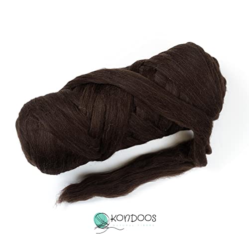 Natural Wool Bulk roving Yarn (32 Ounce)