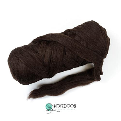 Natural Wool Bulk roving Yarn (32 Ounce)