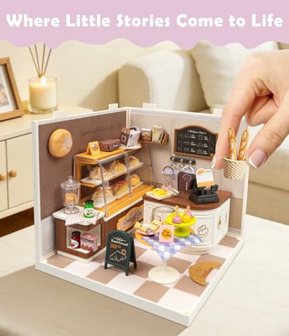 Bread Shop DIY Miniature House Kit for Adults
