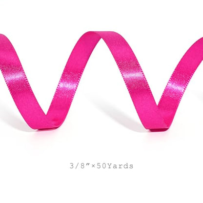 Hot Pink Satin Ribbon 3