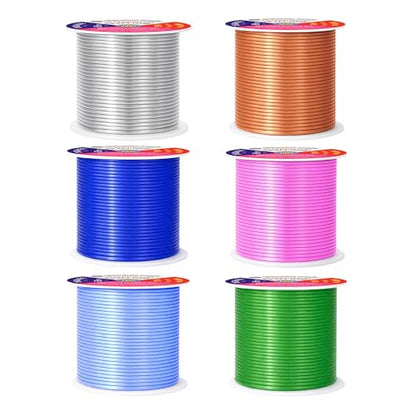 16 GA Pink Green Blue Assorted Anodized Aluminum Craft Wire (390 Foot)