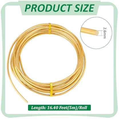 10 Gauge Solid Brass Wire (16.4 Foot)