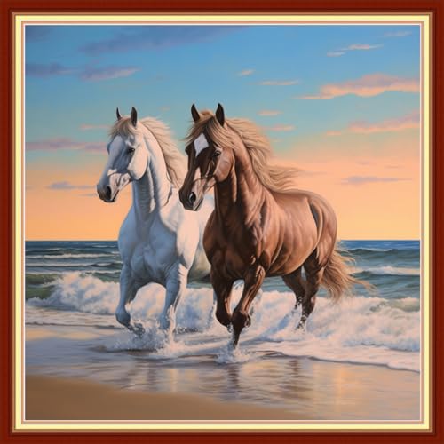 Cross Stitch Stamped Full Embroidery Kits DIY 11CT Cotton Thread Printed DIY Needlepoint Kits Craft Needlework Set Cross
